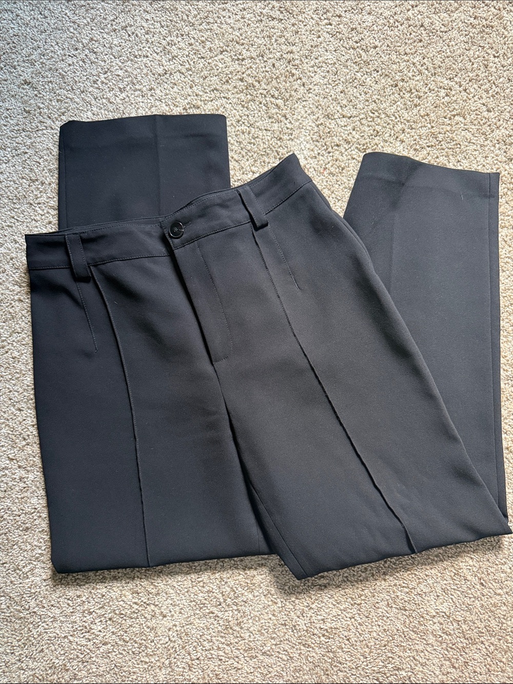 Zara Black Women's Pleated Front Dress Pants